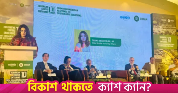 আন্তর্জাতিক নিষ্ক্রিয়তার অজুহাত যেন না হয় বাংলাদেশের মানবিকতা: শামা ওবায়েদ